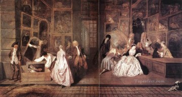 Lenseigne de Gersaint Jean Antoine Watteau Pinturas al óleo